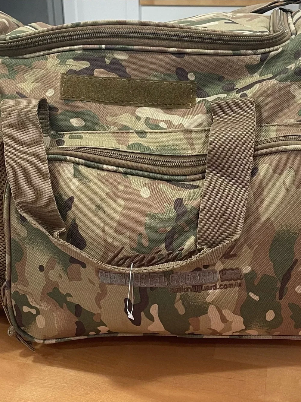 Large Louisiana National Guard Camo Travel Duffle Bag - Tactical Camouflage NWOT